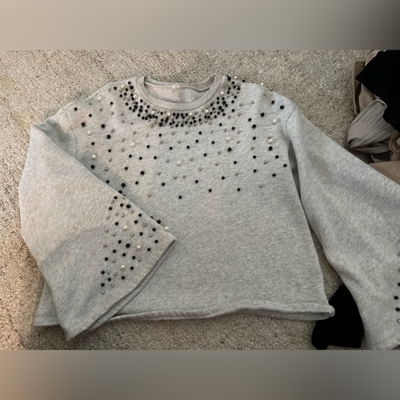 Pearl detail sweatshirt - Picture 1 of 1